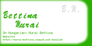 bettina murai business card